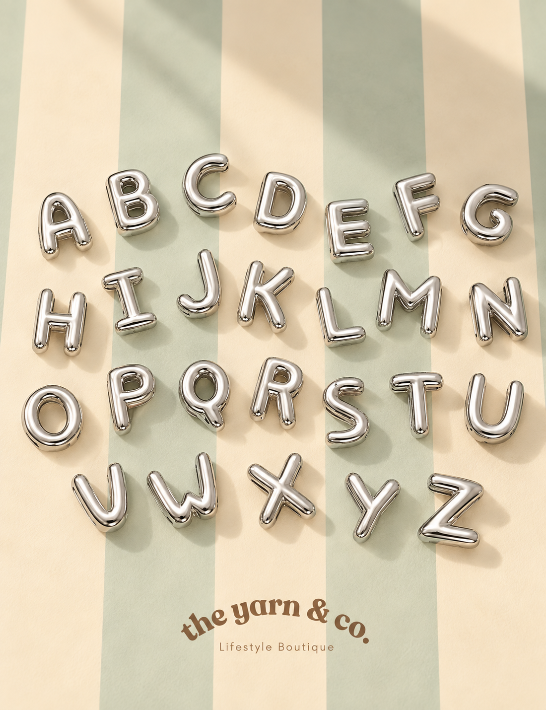 Bubble letter necklace 