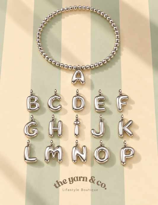 Bubble letter braclet