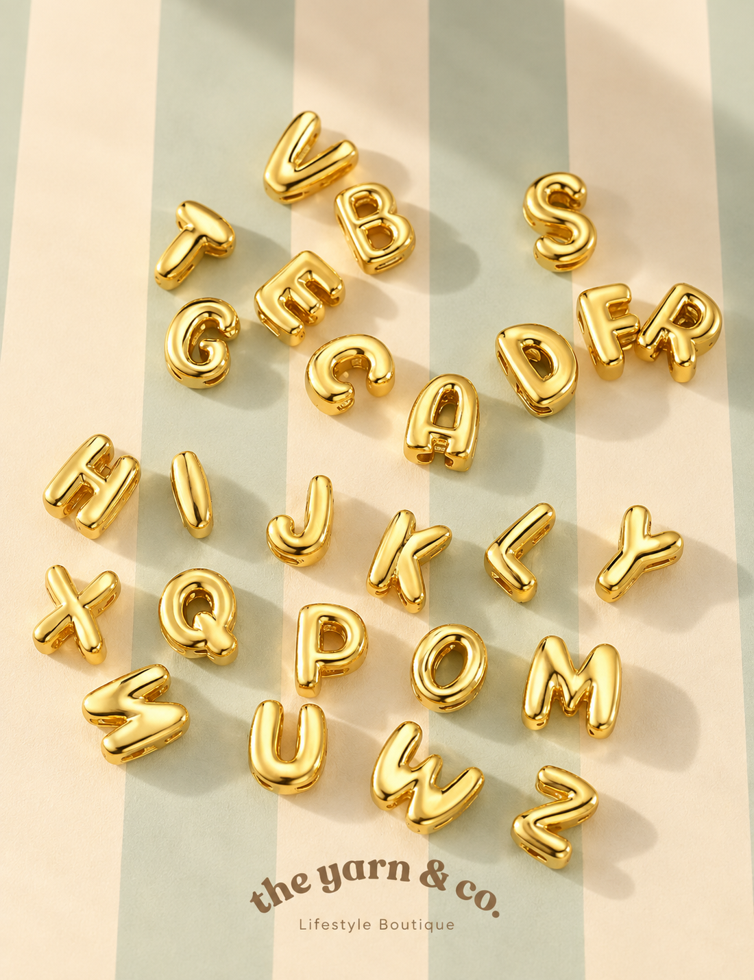 Bubble letter necklace ￼